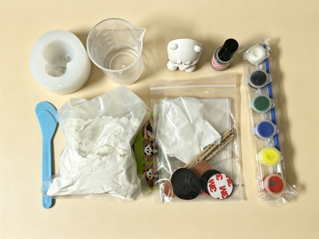 diy milk tea panda plaster craft kit